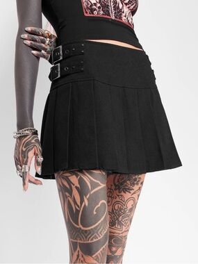 Mary Wyatt London DARIA PLEATED MINI SKORT (UK 16)